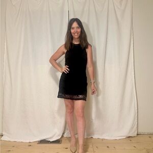 Miami Black Lace Mini Dress